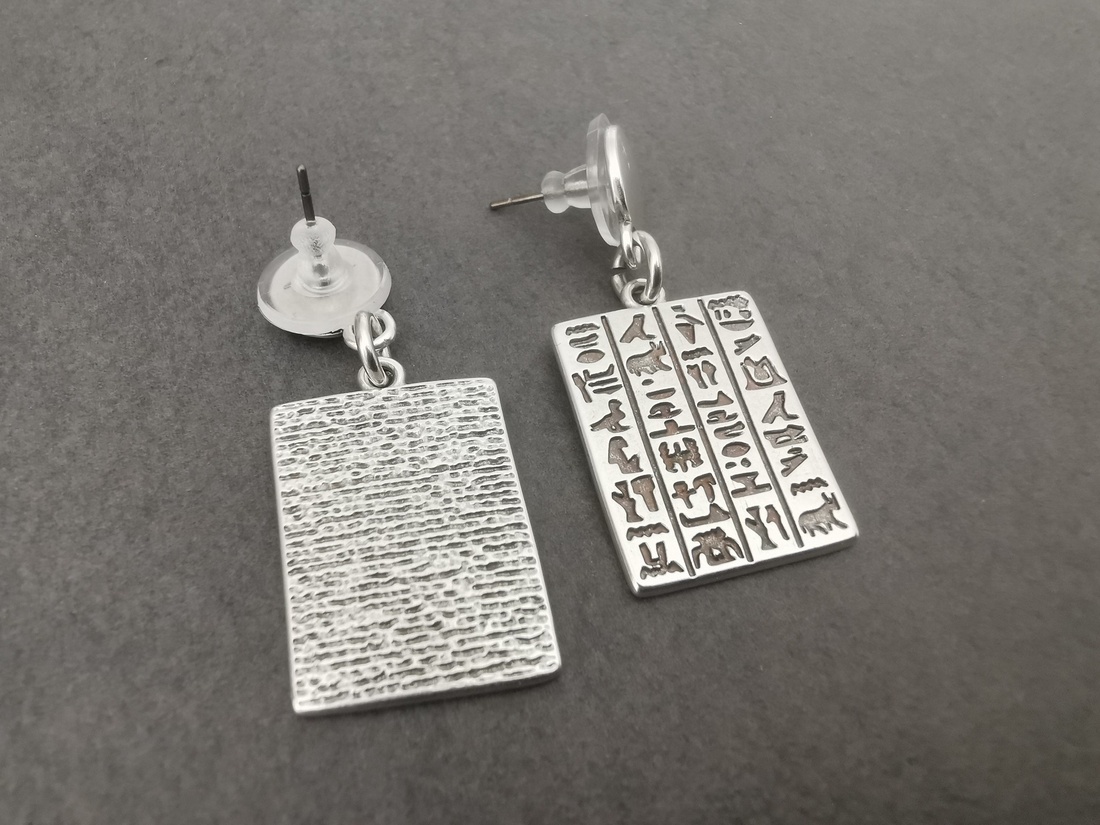 Cercei din zamac  - bijuterii - cercei - cercei lungi - Artynos.ro