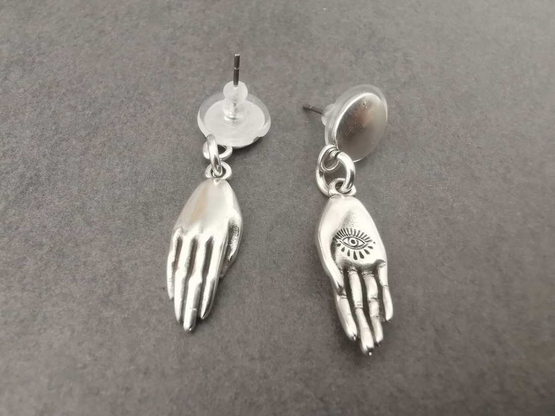 Cercei din zamac - bijuterii - cercei - cercei lungi - Artynos.ro