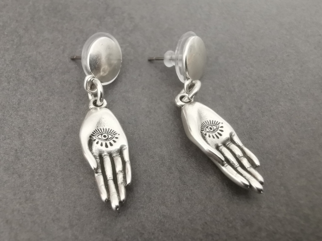 Cercei din zamac - bijuterii - cercei - cercei lungi - Artynos.ro