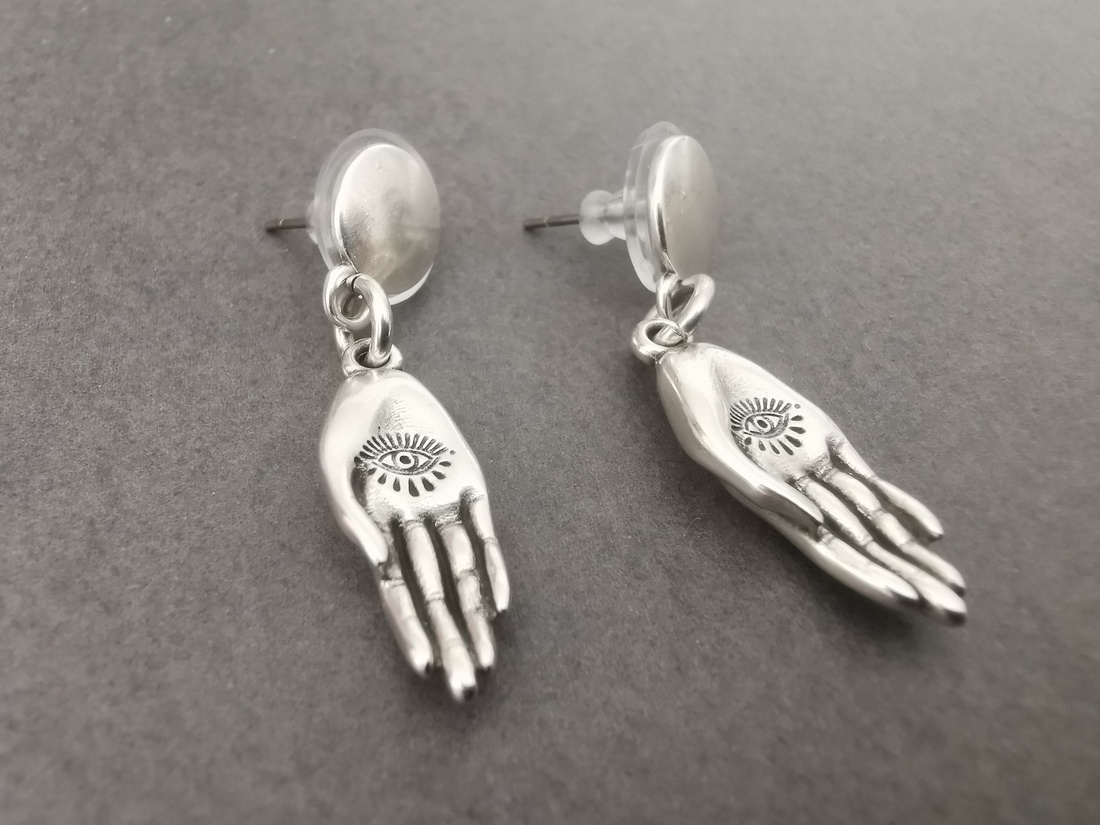 Cercei din zamac - bijuterii - cercei - cercei lungi - Artynos.ro