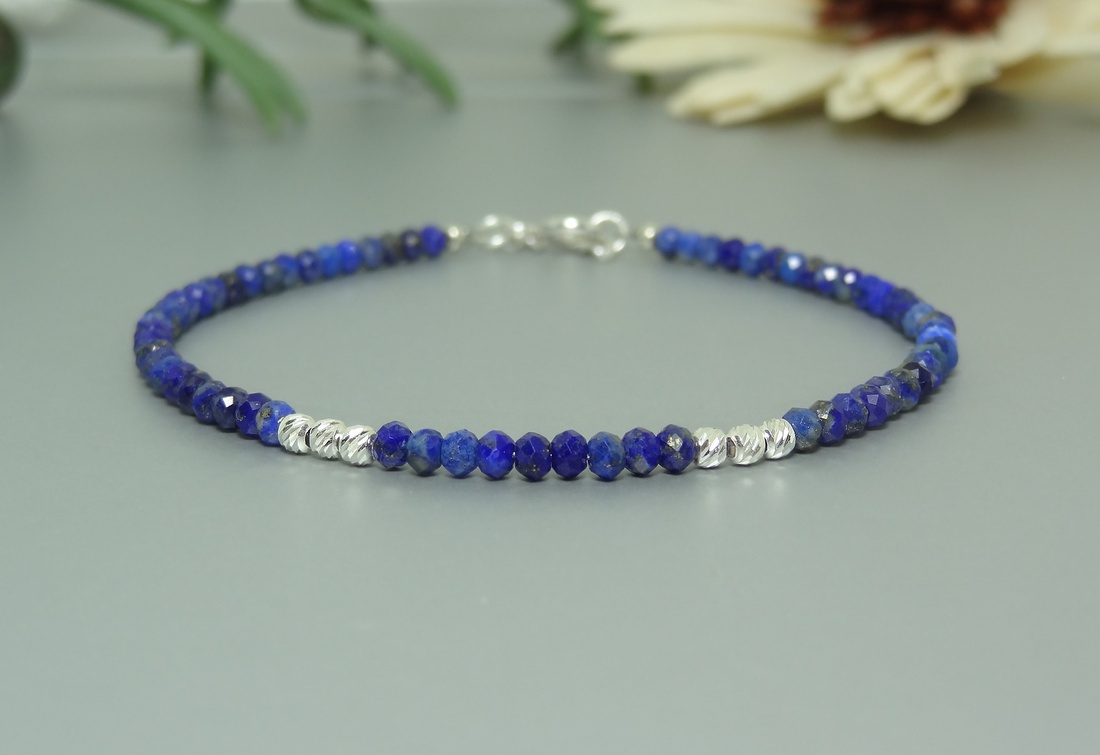 Bratara din lapis lazuli. - bijuterii - brățări - brățări cu perle - Artynos.ro Bratara din lapis lazuli. - bijuterii - brățări - brățări cu perle - Artynos.ro