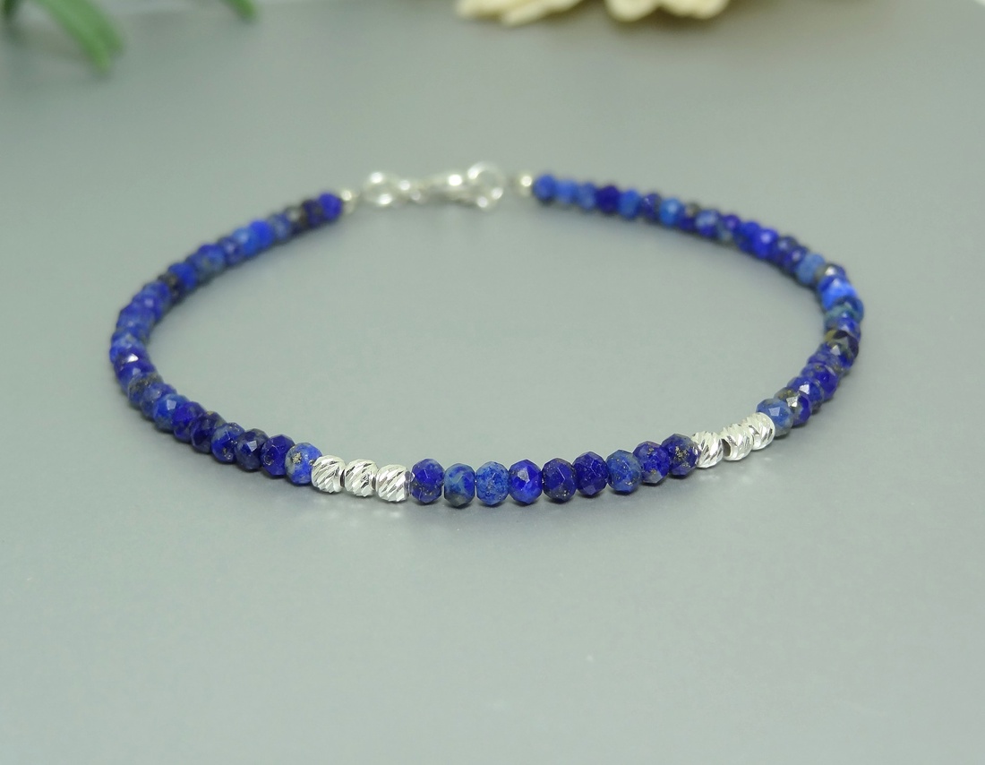 Bratara din lapis lazuli. - bijuterii - brățări - brățări cu perle - Artynos.ro Bratara din lapis lazuli. - bijuterii - brățări - brățări cu perle - Artynos.ro