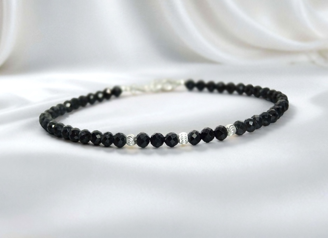 Bratara turmalina neagra / Black Sparkle. - bijuterii - brățări - brățară cu mărgele - Artynos.ro Bratara turmalina neagra / Black Sparkle. - bijuterii - brățări - brățară cu mărgele - Artynos.ro