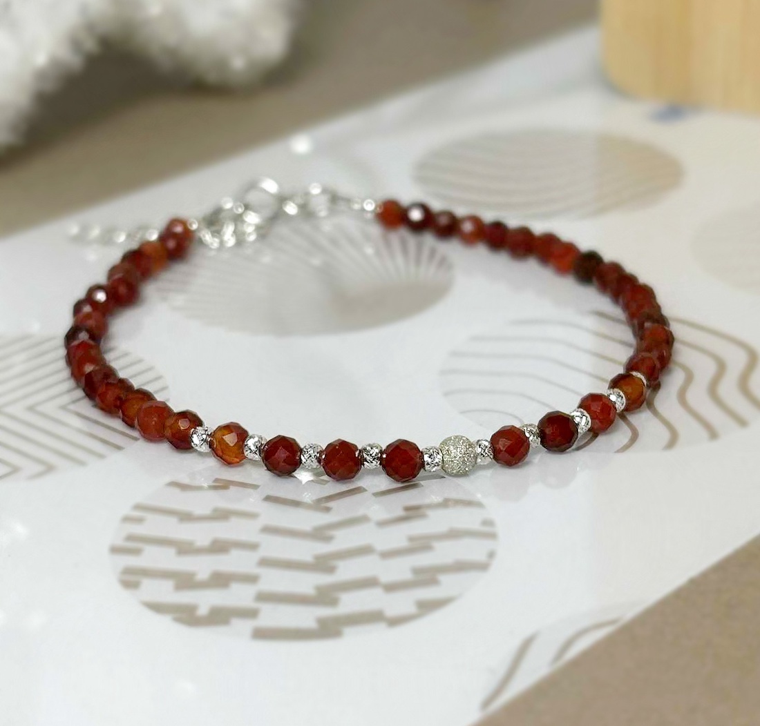 Bratara din carneol - Flame Essence - bijuterii - brățări - brățări din pietre semiprețioase - Artynos.ro