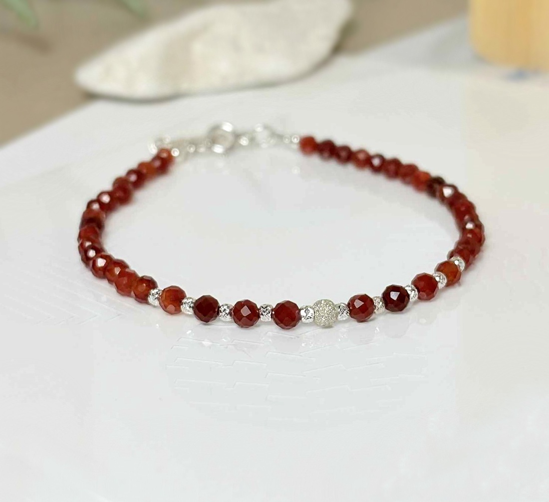 Bratara din carneol - Flame Essence - bijuterii - brățări - brățări din pietre semiprețioase - Artynos.ro