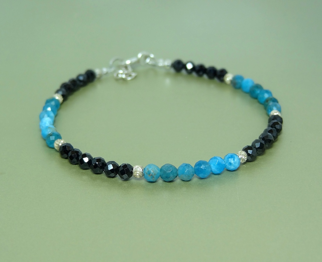 Bratara spinel si apatit. - bijuterii - brățări - brățări din pietre semiprețioase - Artynos.ro
