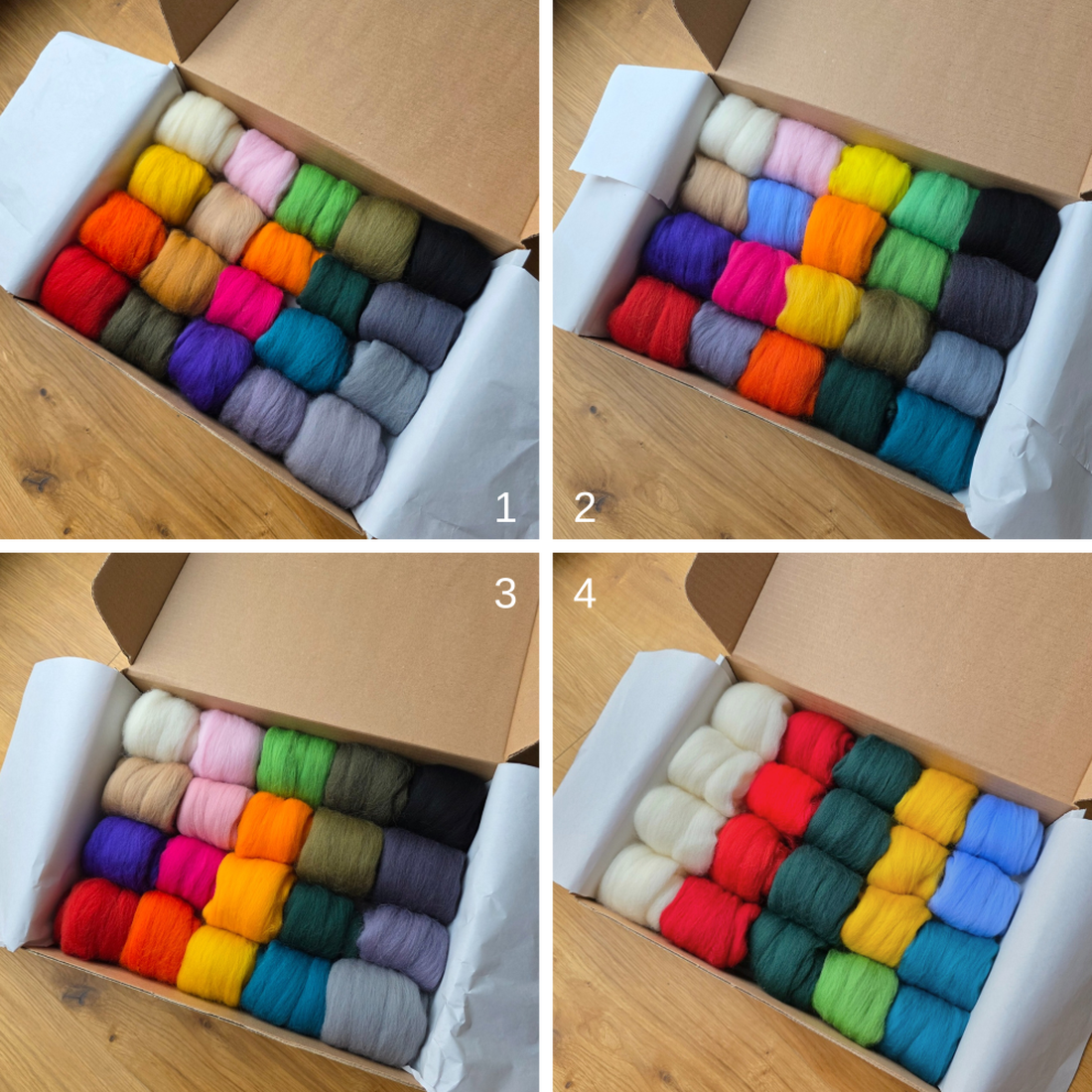 Kit pentru impaslit. 20 de suvite din lana naturala si ac inclus - diy - pregătește-ți singur - pachete diy, kituri - Artynos.ro