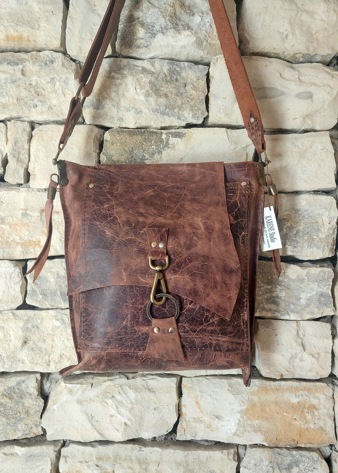 Geanta din piele naturala - genți și portofele - genți de mână și umăr - geantă casual - Artynos.ro