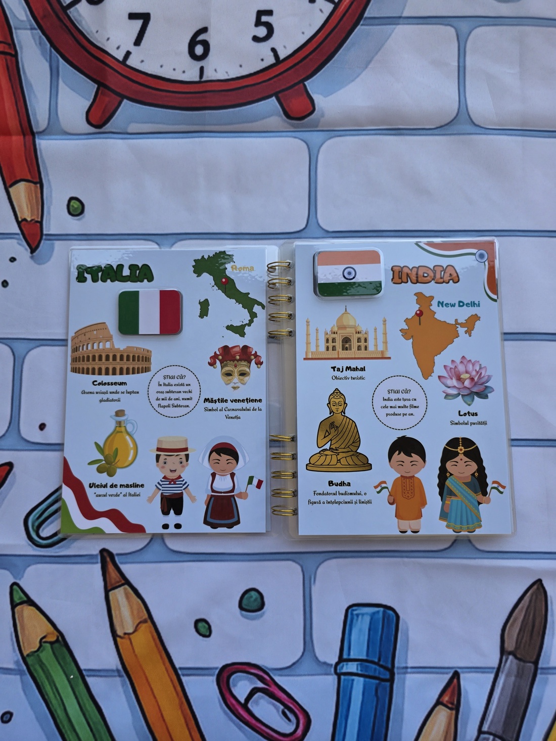Cartea Atlasul micilor curioși - jucării și echipamente pentru copii - cărți pentru copii, cărți textile - Artynos.ro