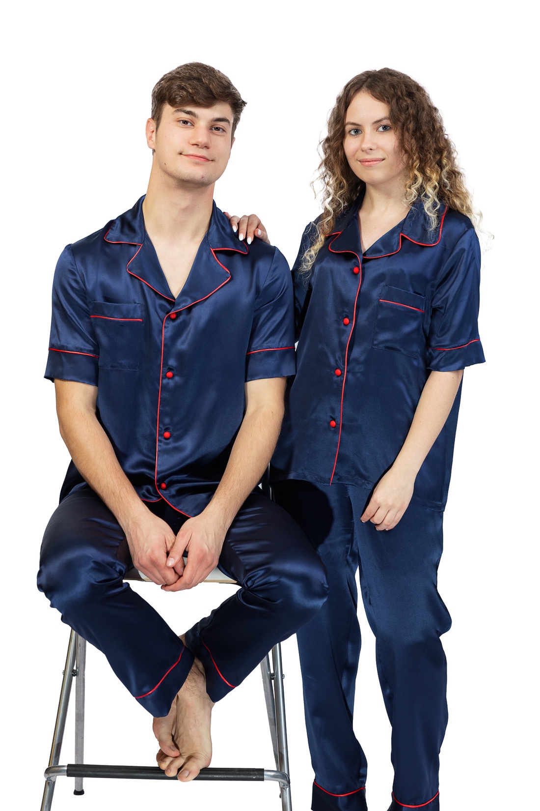 Pijamale lungi bărbați din matase naturala 100 %, de dud 19 momme  - îmbrăcăminte și modă - haine bărbați - cămașă bărbați - Artynos.ro