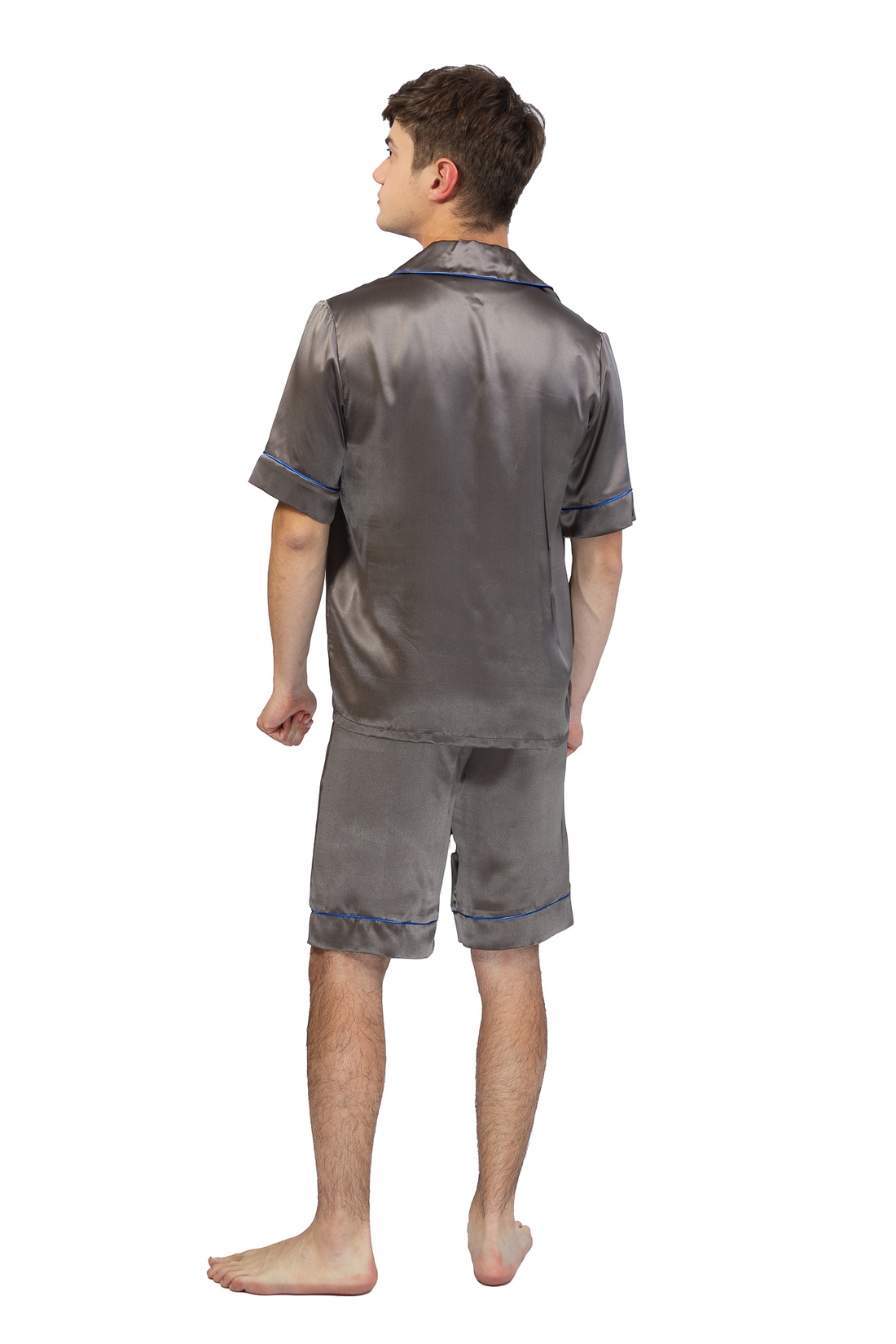 Pijamale lungi bărbați din matase naturala 100 %, de dud 19 momme  - îmbrăcăminte și modă - haine bărbați - cămașă bărbați - Artynos.ro