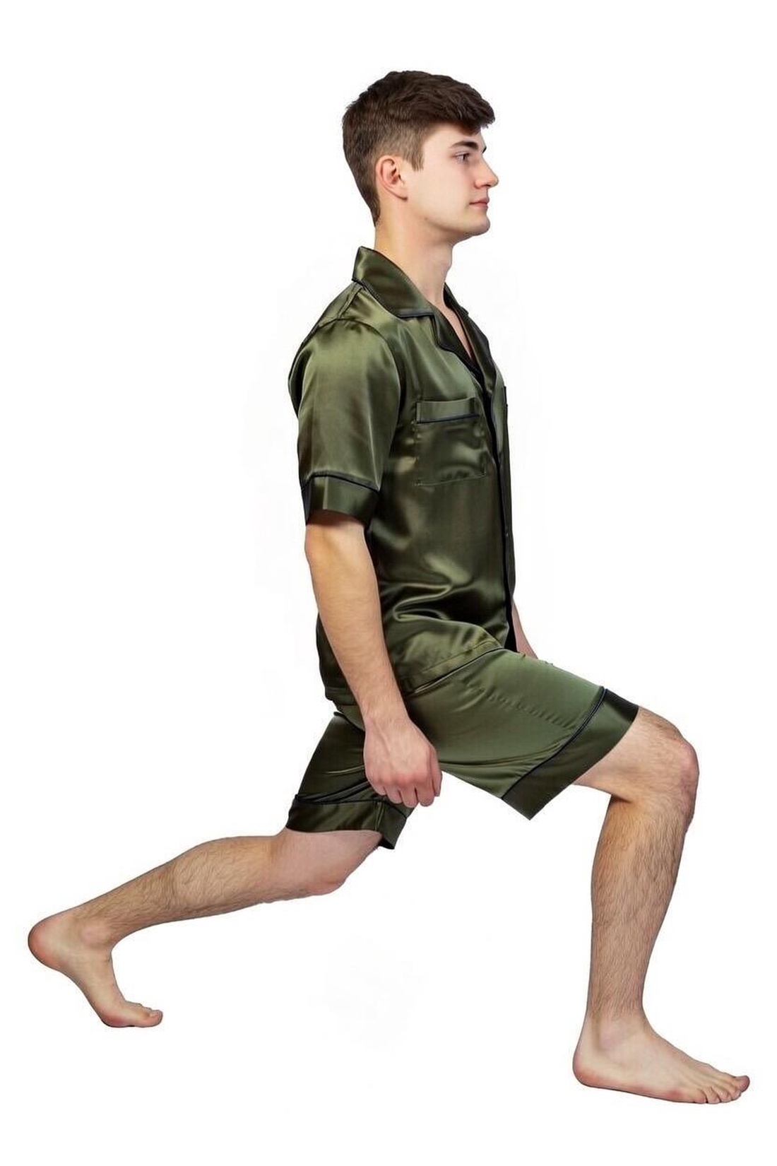 Pijamale lungi bărbați din matase naturala 100 %, de dud 19 momme  - îmbrăcăminte și modă - haine bărbați - cămașă bărbați - Artynos.ro