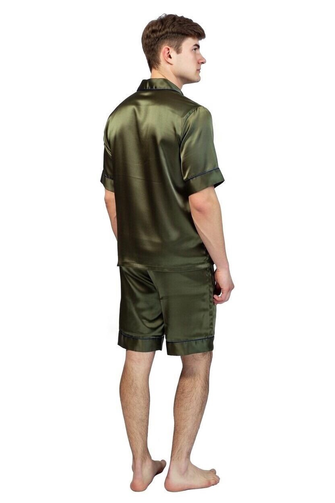 Pijamale lungi bărbați din matase naturala 100 %, de dud 19 momme  - îmbrăcăminte și modă - haine bărbați - cămașă bărbați - Artynos.ro