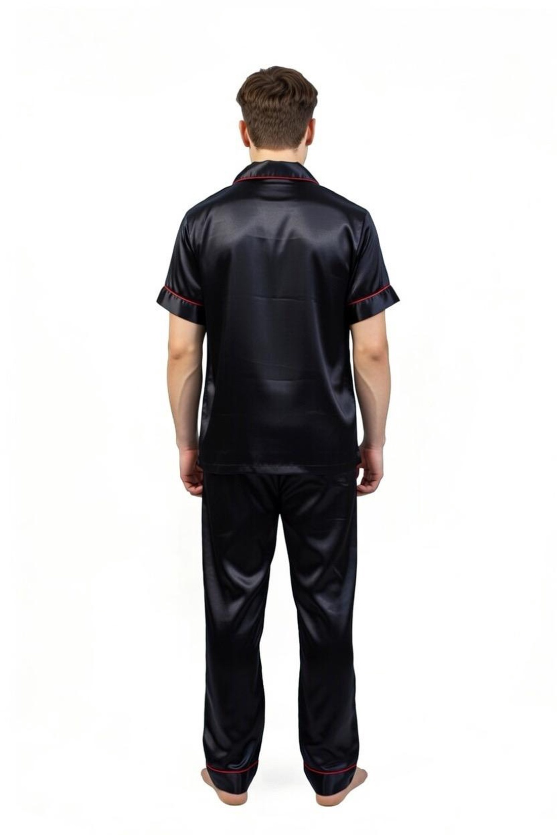 Pijamale lungi bărbați din matase naturala 100 %, de dud 19 momme  - îmbrăcăminte și modă - haine bărbați - cămașă bărbați - Artynos.ro