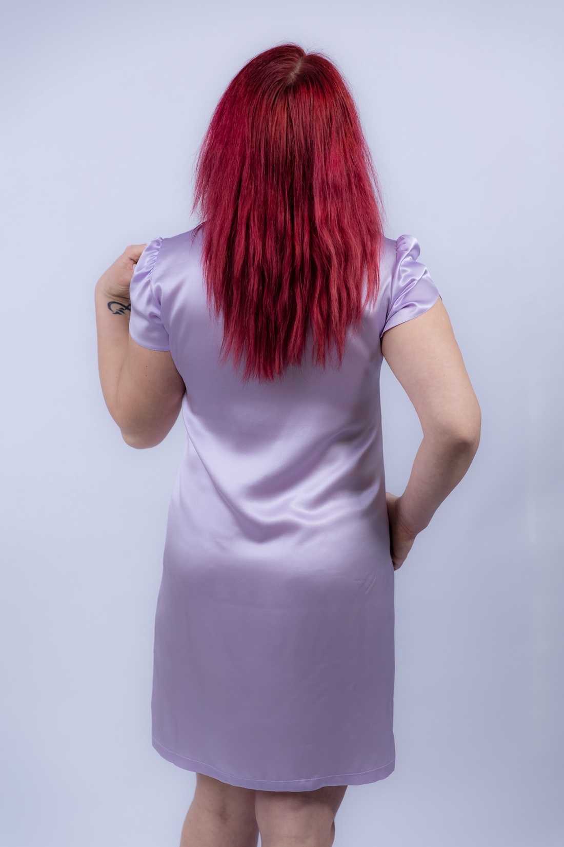 Cămașă de noapte matase naturala 100%, de dud 19 momme 6 A calitate - îmbrăcăminte și modă - haine damă - rochie, dintr-o bucată - Artynos.ro