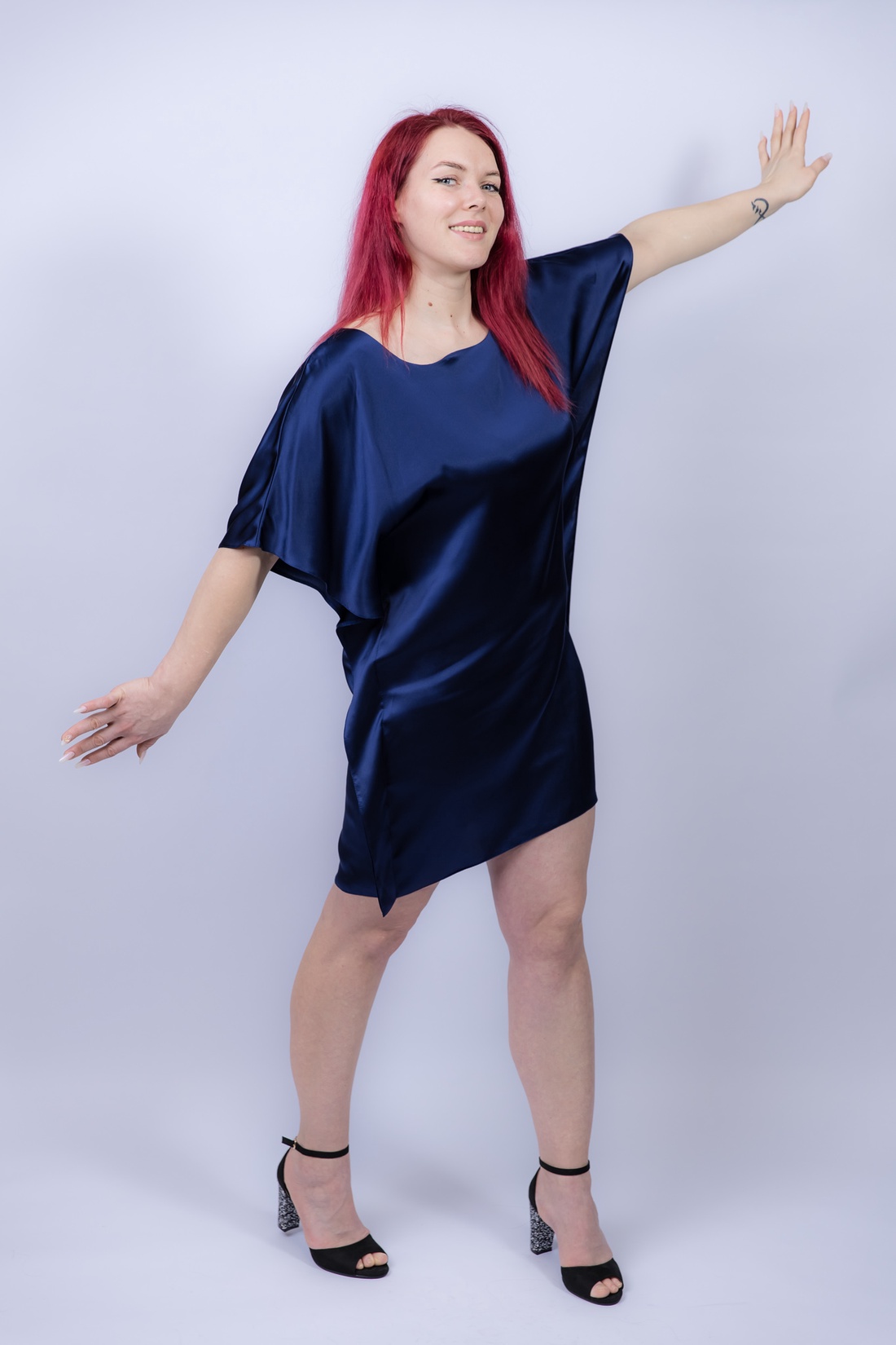 Cămașă de noapte matase naturala 100%, de dud 19 momme 6 A calitate - îmbrăcăminte și modă - haine damă - rochie, dintr-o bucată - Artynos.ro