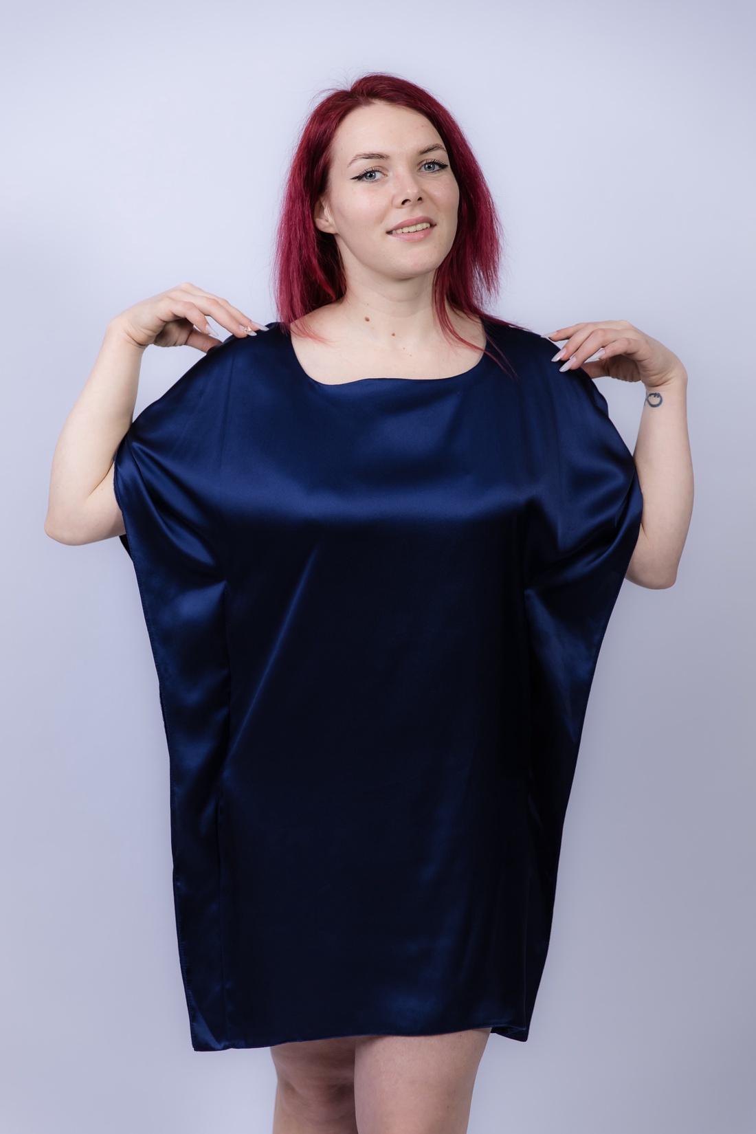 Cămașă de noapte matase naturala 100%, de dud 19 momme 6 A calitate - îmbrăcăminte și modă - haine damă - rochie, dintr-o bucată - Artynos.ro