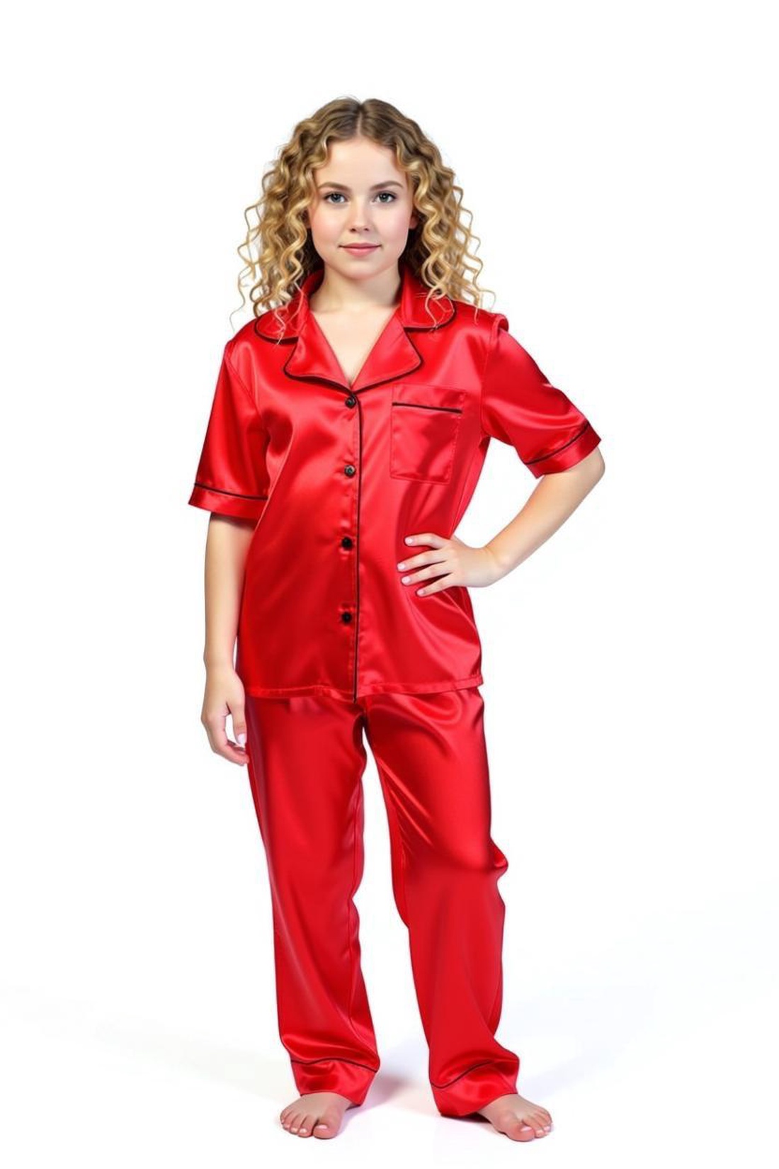 Pijamaua este dedicată fetițelor cu vârstele cuprinse între 8-10 ani și 10-12 ani. - îmbrăcăminte și modă - haine bebeluși și copii - lenjerie pentru copii - Artynos.ro