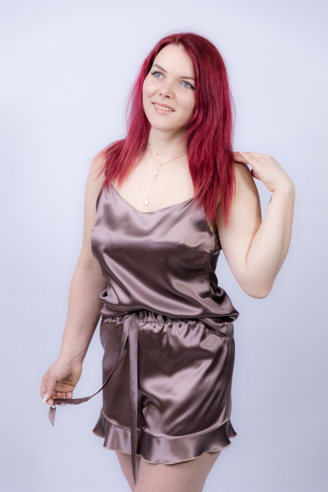 Compleu dama cu detaliu  - îmbrăcăminte și modă - haine damă - rochie, dintr-o bucată - Artynos.ro