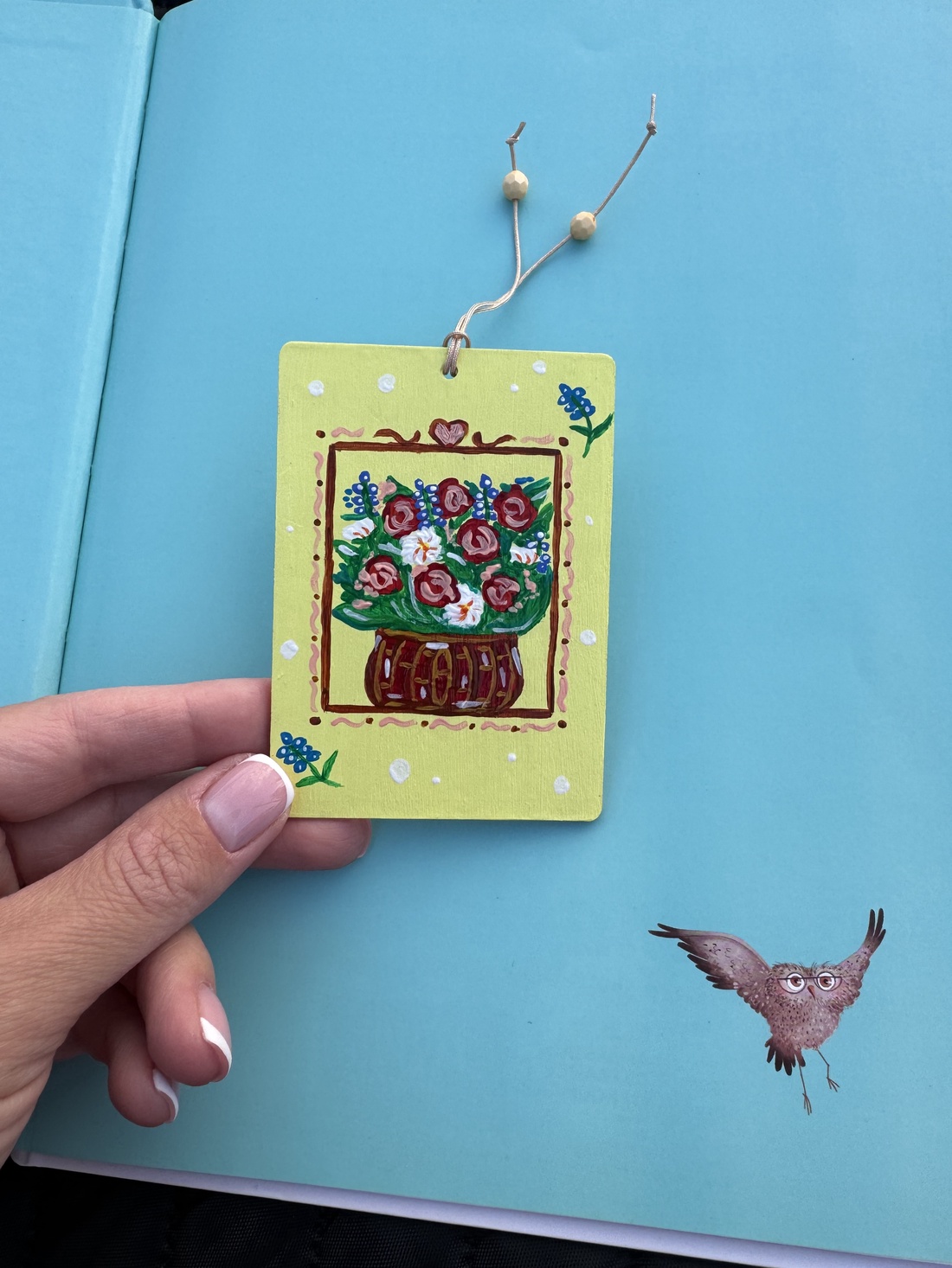 Semn de carte Flori - cărți și creații cu tematică muzicală, cadouri - semn de carte - Artynos.ro