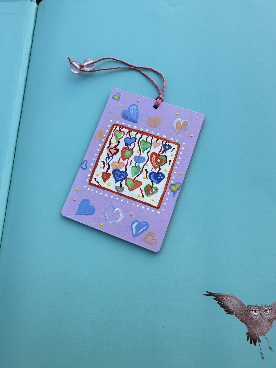 Semn de carte - Inimioare - cărți și creații cu tematică muzicală, cadouri - semn de carte - Artynos.ro