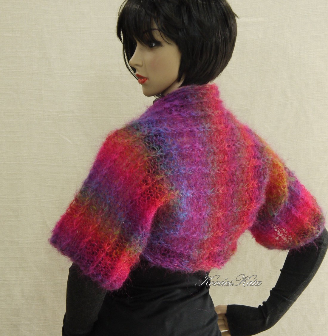 INEZ - bolero moher exclusiv tricotat manual - îmbrăcăminte și modă - haine damă - hanorace, cardigane - Artynos.ro