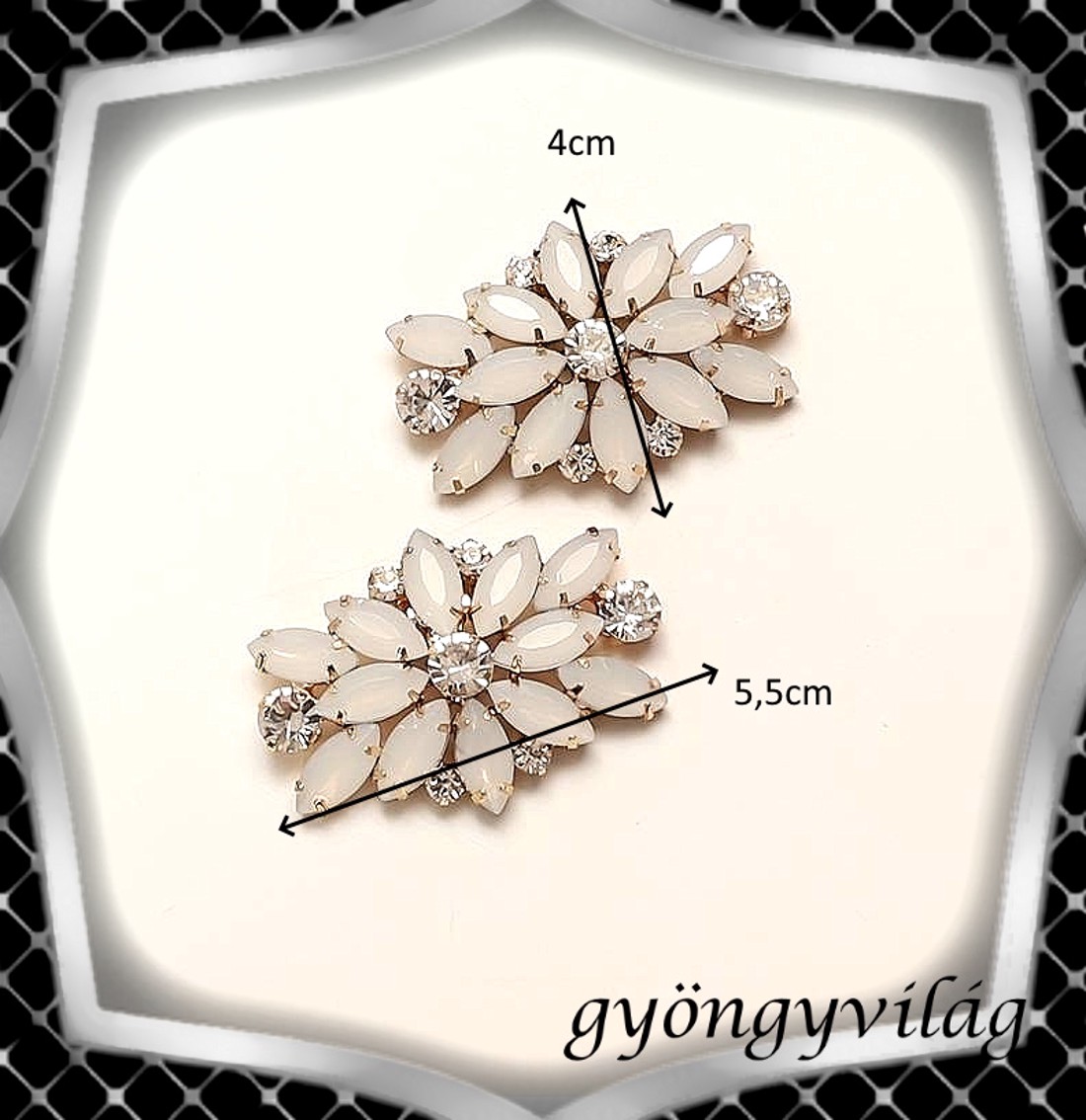 Nuntă, mireasă, decorațiuni casual pentru pantofi, clip pentru pantofi ES-CK44 alb opal - accesorii nuntă - pantofi de mireasă - Artynos.ro Nuntă, mireasă, decorațiuni casual pentru pantofi, clip pentru pantofi ES-CK44 alb opal - accesorii nuntă - pantofi de mireasă - Artynos.ro