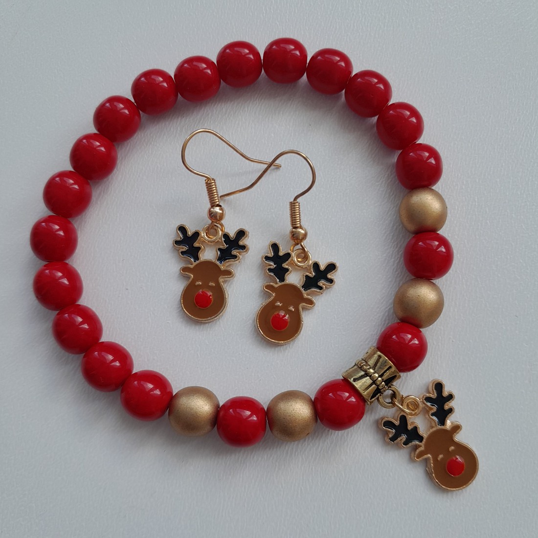 Bijuterii căprioară - brățară, cercei -  - Artynos.ro