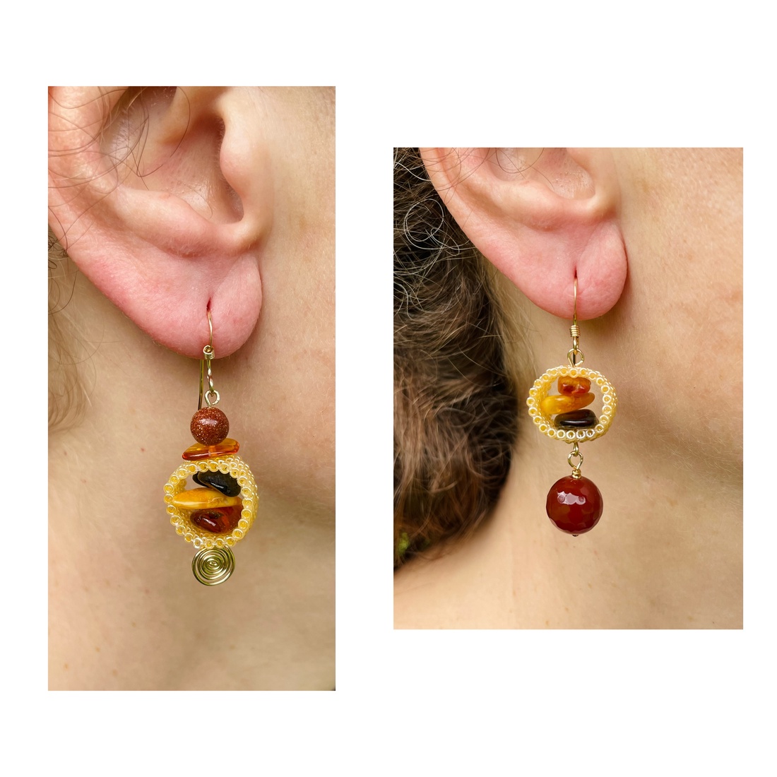 Cercei 'Amber rounds', cu chihlimbar i gold filled - bijuterii - cercei - cercei agățați - Artynos.ro Cercei 'Amber rounds', cu chihlimbar i gold filled - bijuterii - cercei - cercei agățați - Artynos.ro