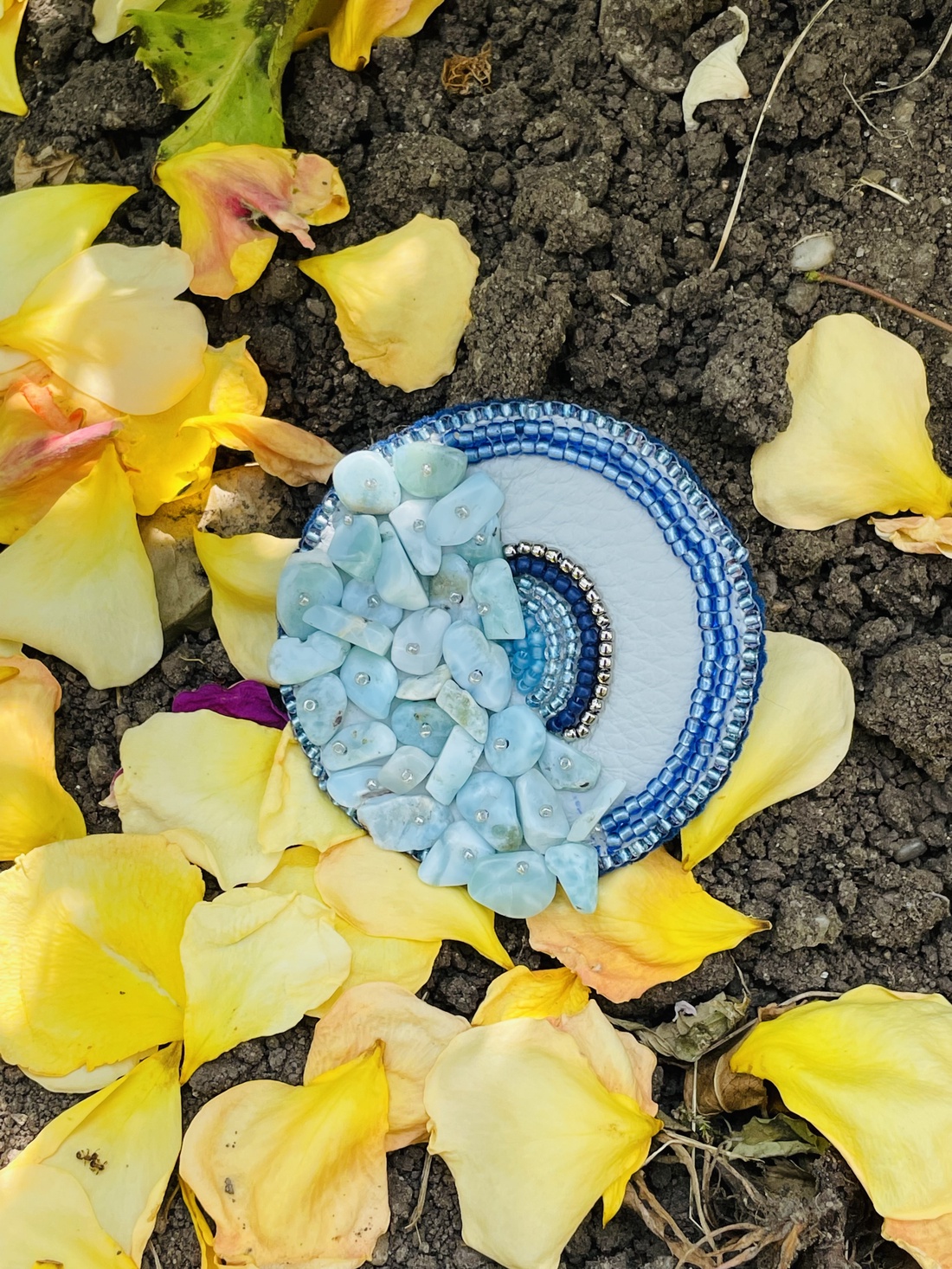Broă Mediterranean blue' cu larimar - bijuterii - broșă, insigne - insigne - Artynos.ro Broă Mediterranean blue' cu larimar - bijuterii - broșă, insigne - insigne - Artynos.ro