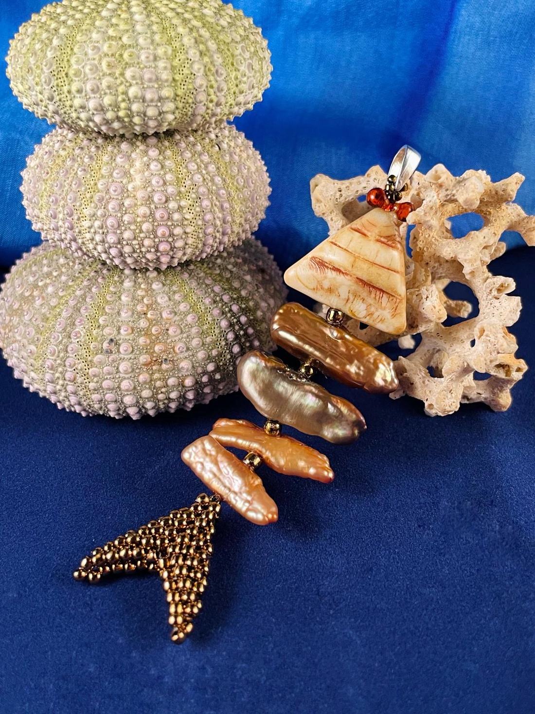 Pandantiv Pearly Fish - bijuterii - coliere - pandative - Artynos.ro