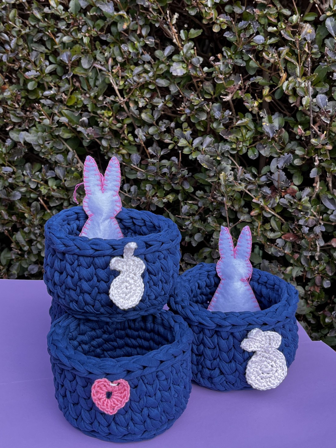 Coș de Paște croșetat - casă & stil de viață - materiale de depozitare și sortare - coșuri depozitare - Artynos.ro