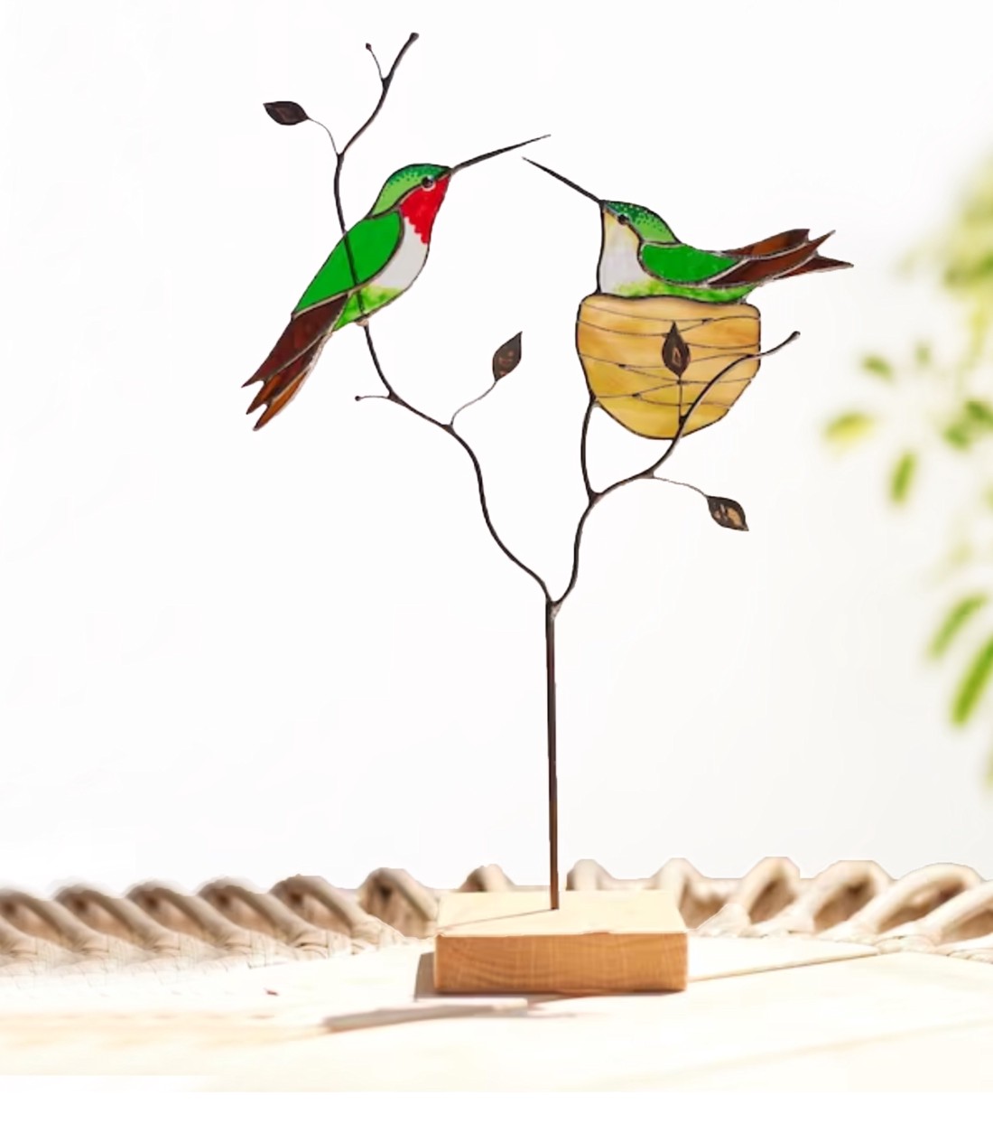 Colibri pereche decor de masă - casă & stil de viață - accesorii pentru decorat casa - decorațiuni de masă și decorațiuni pentru rafturi  - decorațiuni de masă - Artynos.ro