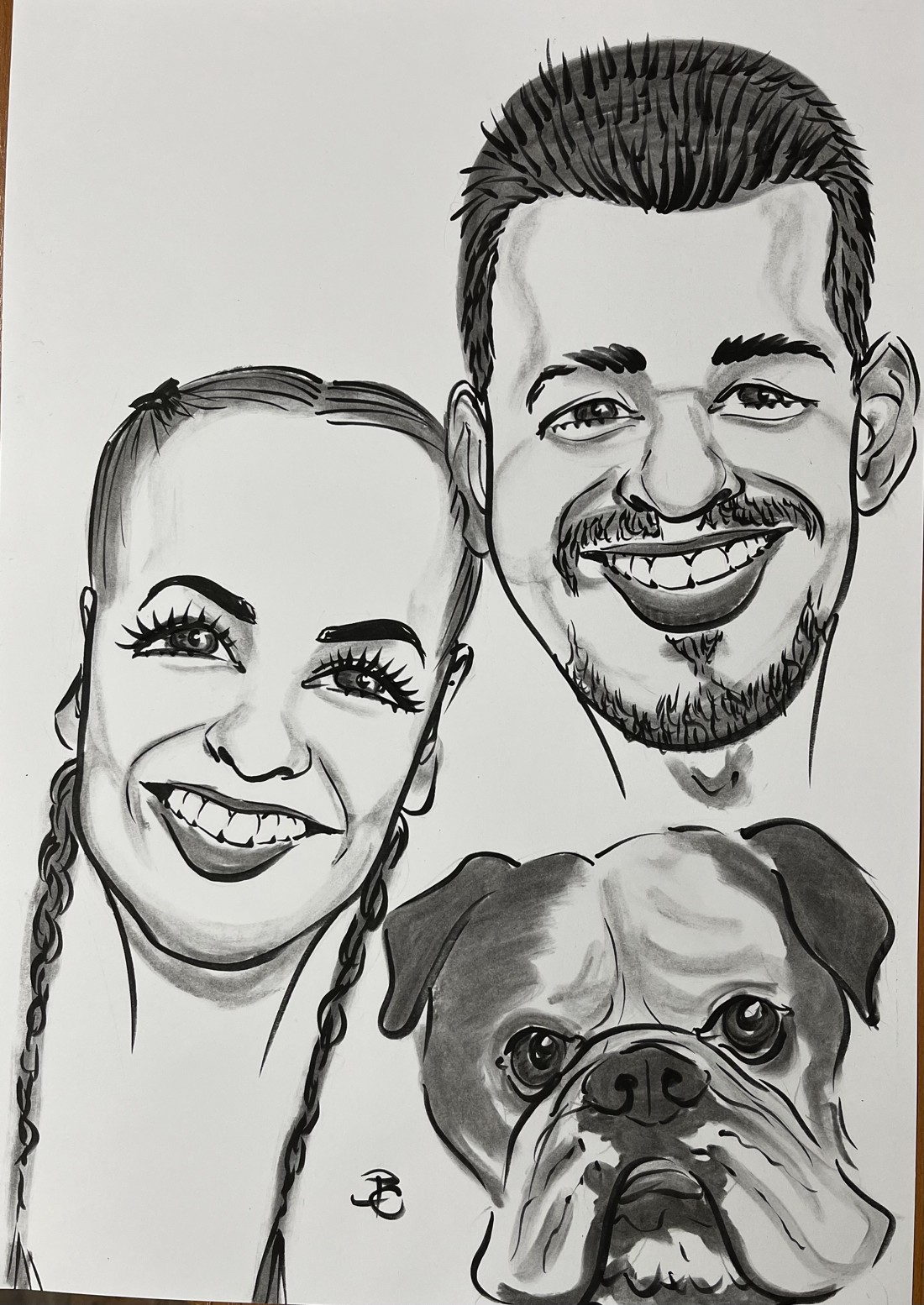 Caricatură de familie pentru 3 persoane - - Artynos.ro Caricatură de familie pentru 3 persoane - - Artynos.ro