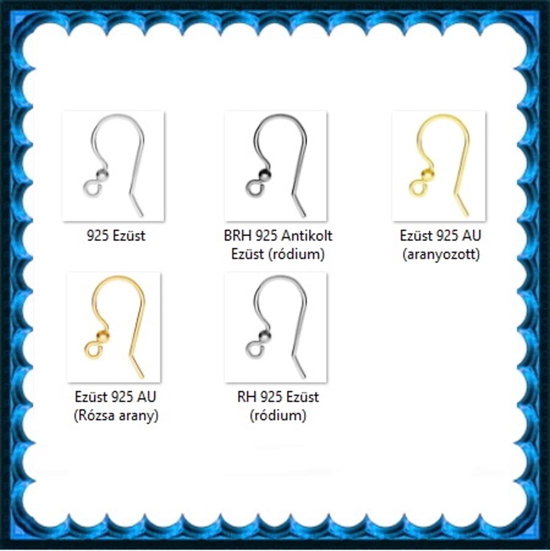 Accesorii pentru bijuterii din argint 925: bază pentru cercei cu cârlig EFK A 91 - - Artynos.ro Accesorii pentru bijuterii din argint 925: bază pentru cercei cu cârlig EFK A 91 - - Artynos.ro