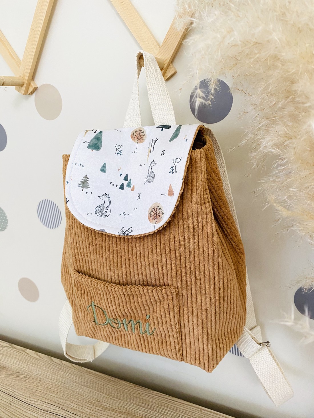 Rucsac personalizat pentru preșcolari - în culori la alegere, cu numele brodat, personalizabil -  - Artynos.ro