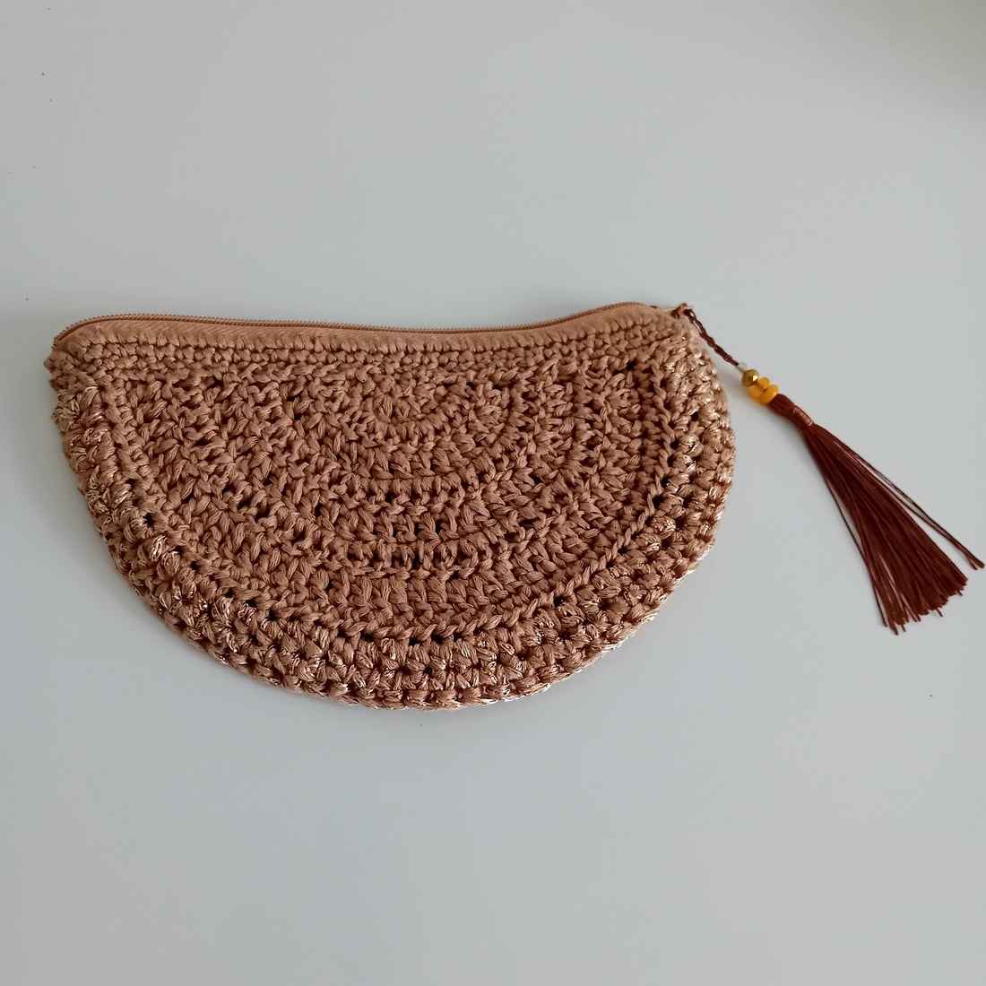 Portfard - Cappucino Boho Makeup Pouch - genți și portofele - genți cosmetice - Artynos.ro