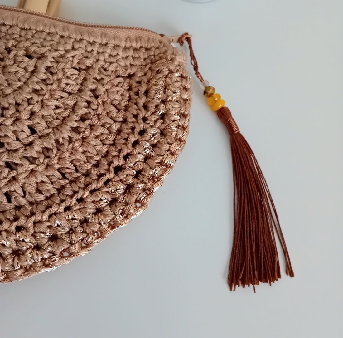 Portfard - Cappucino Boho Makeup Pouch - genți și portofele - genți cosmetice - Artynos.ro