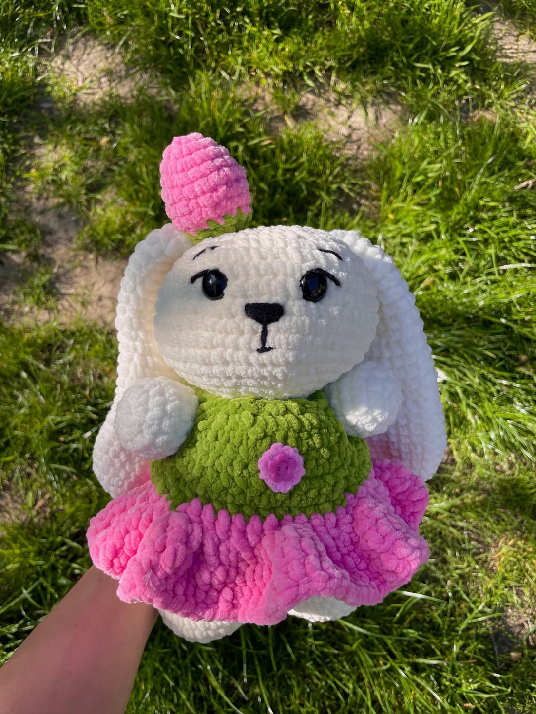 Iepuras zmeura - Raspberry bunny - jucării și echipamente pentru copii - plușuri - iepure de pluș - Artynos.ro