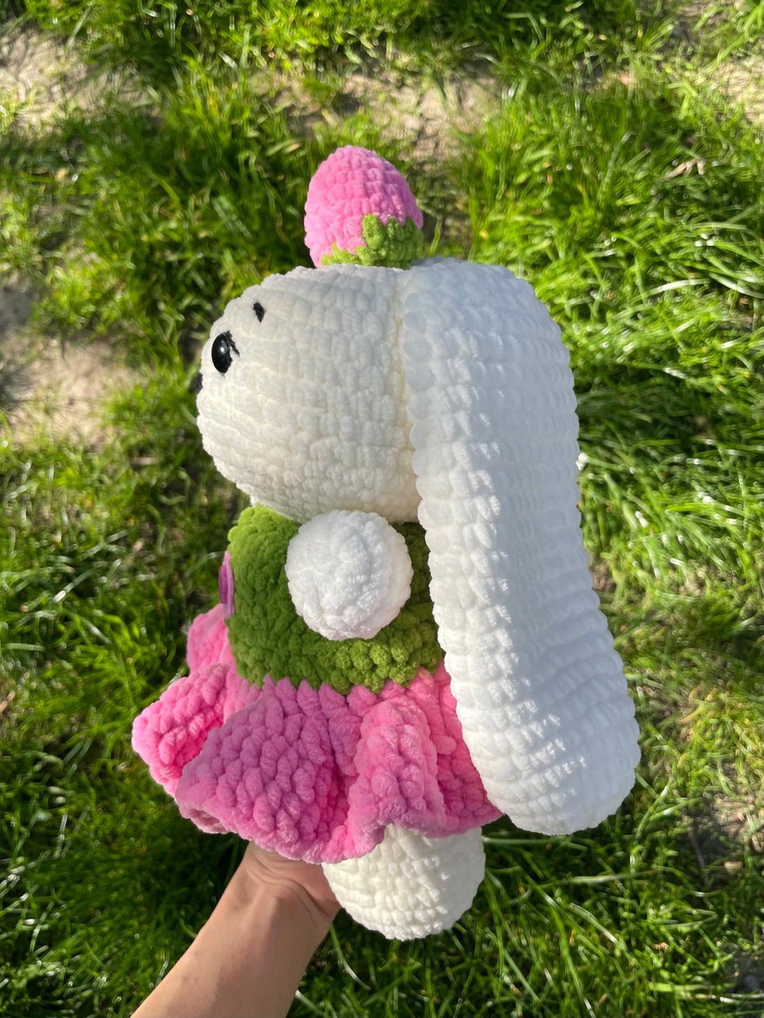 Iepuras zmeura - Raspberry bunny - jucării și echipamente pentru copii - plușuri - iepure de pluș - Artynos.ro