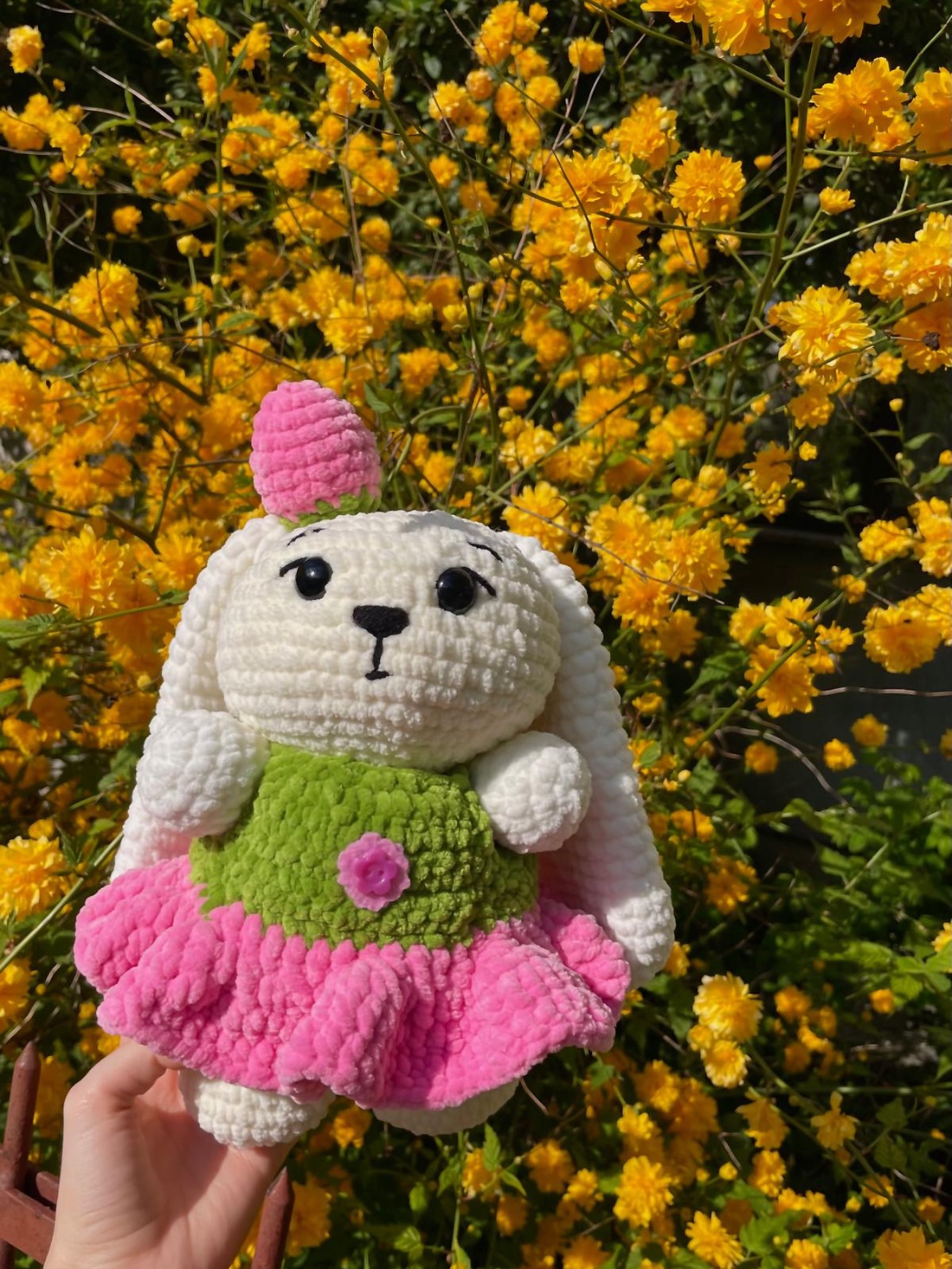 Iepuras zmeura - Raspberry bunny - jucării și echipamente pentru copii - plușuri - iepure de pluș - Artynos.ro