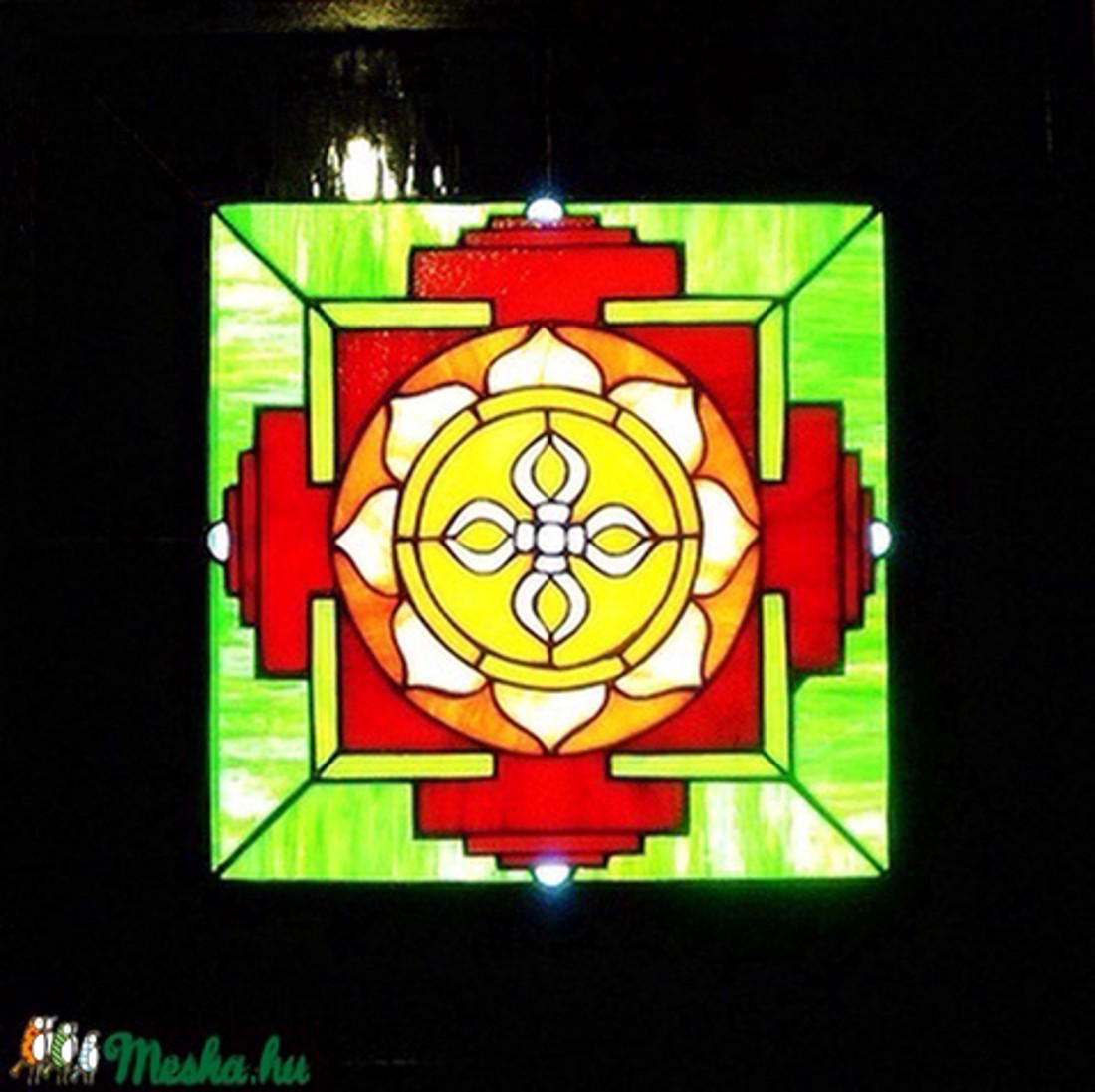 Tibetan mandala-illuminating tiffany imagine de perete - - Artynos.ro Tibetan mandala-illuminating tiffany imagine de perete - - Artynos.ro