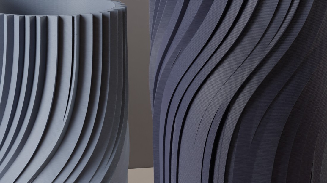 Vază modernă răsucită � Vază elegantă răsucită, înălțime 16 cm � Decor modern -  - Artynos.ro