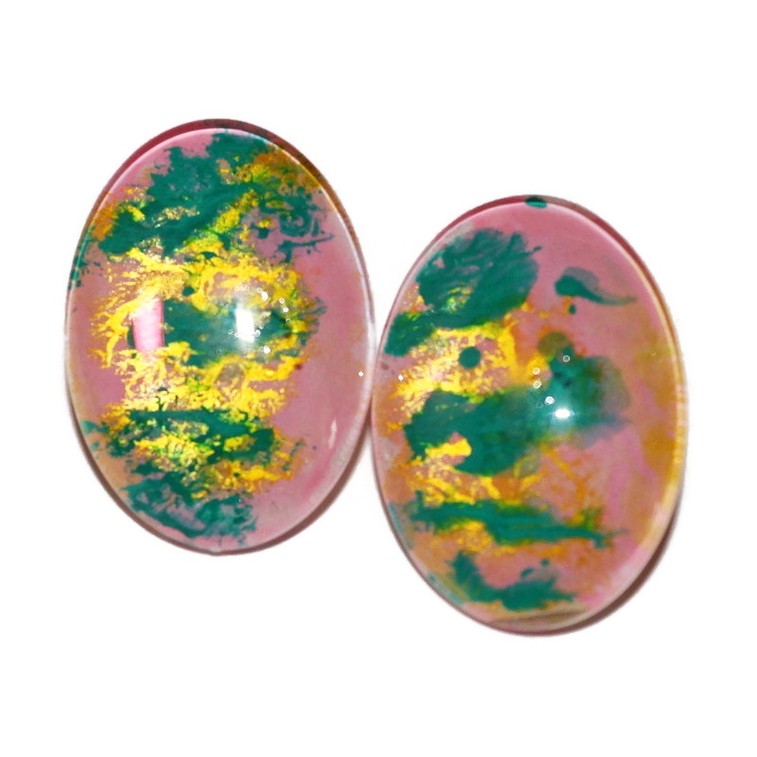 Cercei Rose pictati pe cabochon oval din sticla - bijuterii - cercei - cercei și ornamente pentru urechi - Artynos.ro Cercei Rose pictati pe cabochon oval din sticla - bijuterii - cercei - cercei și ornamente pentru urechi - Artynos.ro