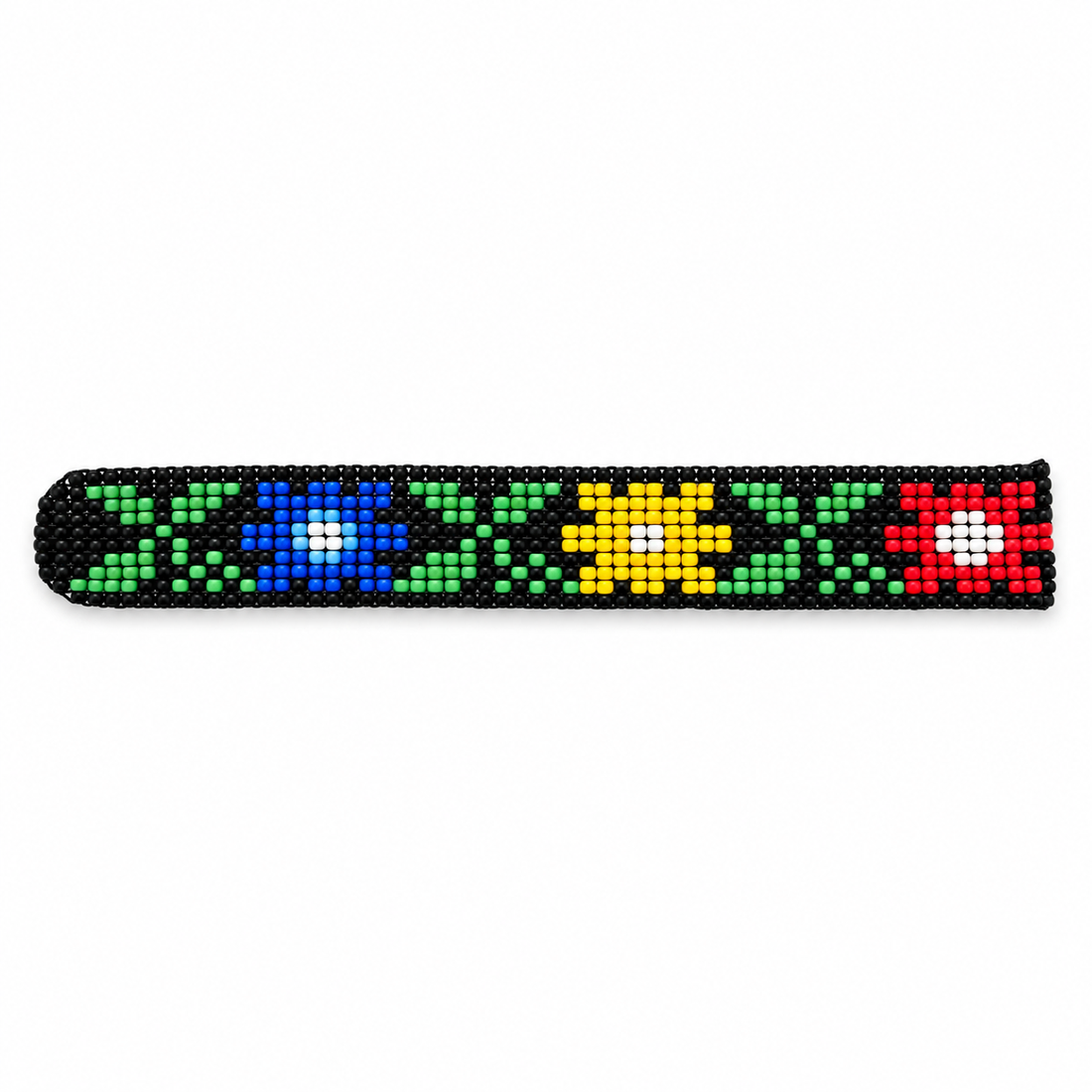 Brățară handmade cu mărgele TOHO, model floral multicolor, reglabilă - bijuterii - brățări - brățări din mărgele - Artynos.ro