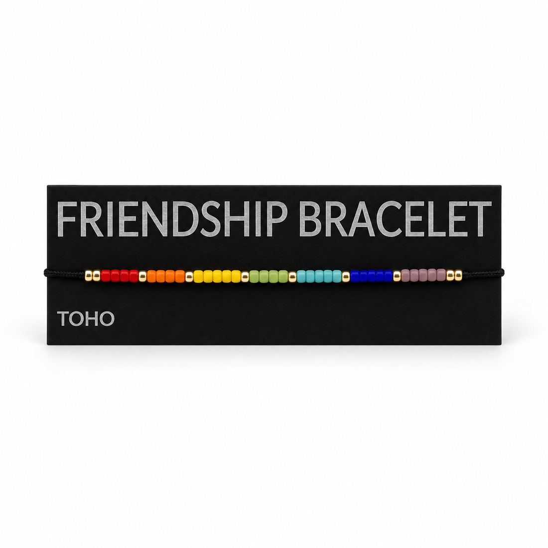 Brățară a prieteniei multicoloră din mărgele japoneze TOHO � reglabilă - bijuterii - brățări - brățări din mărgele - Artynos.ro