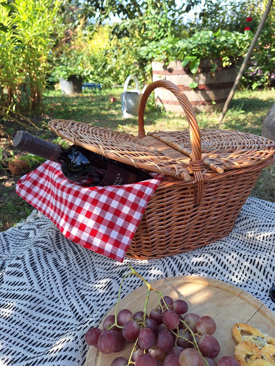 Cos picnic cu capac - KT-009 - casă & stil de viață - organizare & depozitare - coșuri depozitare - Artynos.ro