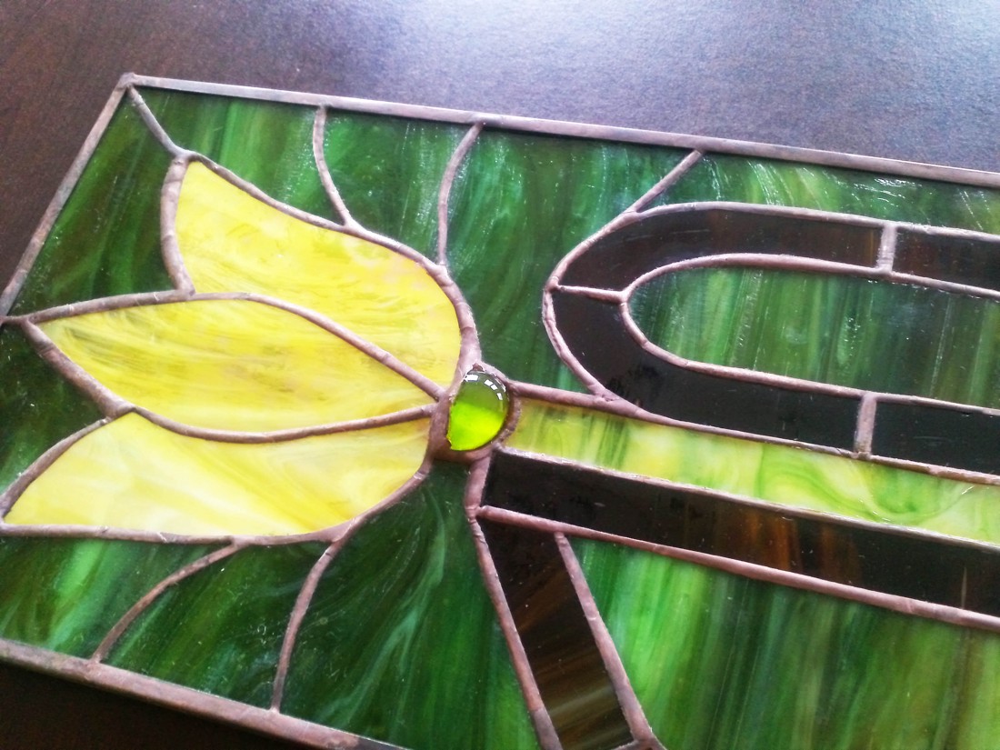 Placă cu numărul casei tulipwood tiffany -  - Artynos.ro
