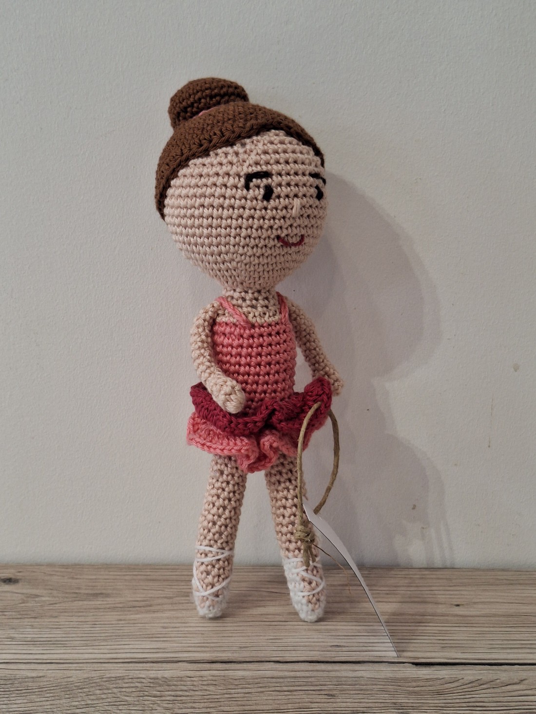 Laura, balerină amigurumi - jucării și echipamente pentru copii - plușuri - păpușă croșetată, păpușă de pluș - Artynos.ro
