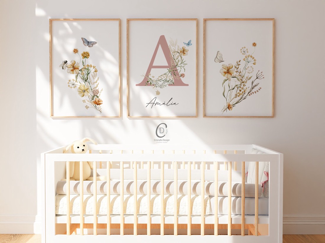 Mezei imagine cu numele florii, cadou de botez, decorare cameră copil, set de artă de perete cu flori sălbatice de 3 - - Artynos.ro Mezei imagine cu numele florii, cadou de botez, decorare cameră copil, set de artă de perete cu flori sălbatice de 3 - - Artynos.ro